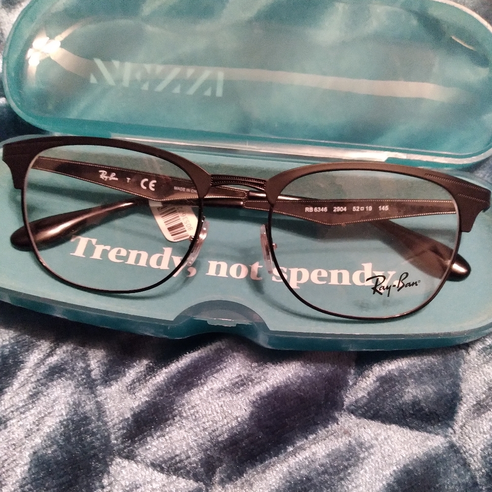 NEW Ray Ban RX6346 Eyeglasses - 2904 Black/Matte Black